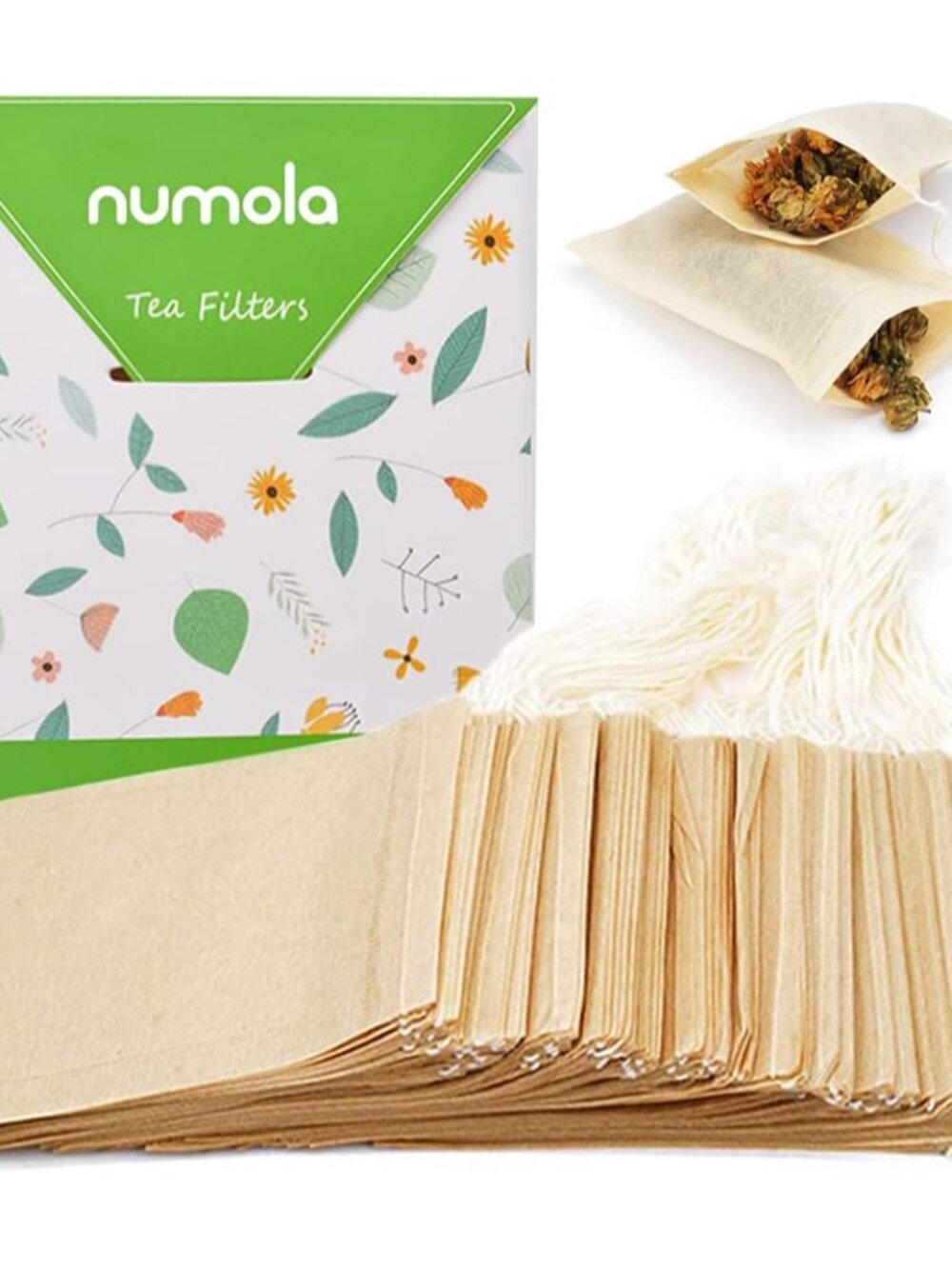 Unbleached Tea Filter Bags for Loose Leaf Tea, Tea Bags Empty, Wood Pulp Filter